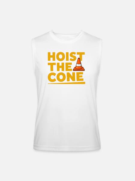 Hoist The Cone - Men’s Performance Sleeveless Shirt - white