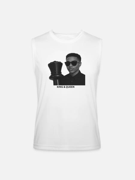 King and Queen Chess - Men’s Performance Sleeveless Shirt - white