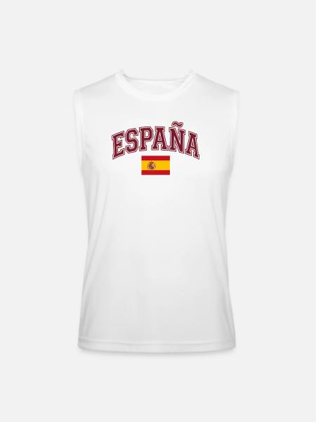 España Arch Banner International football - Men’s Performance Sleeveless Shirt - white