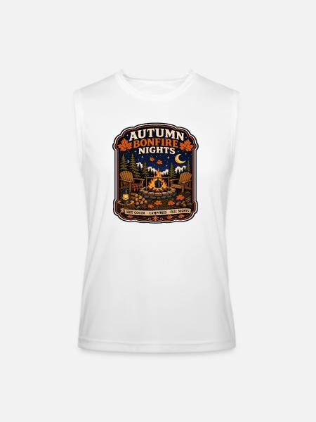 Autumn Bonfire Nights - Men’s Performance Sleeveless Shirt - white