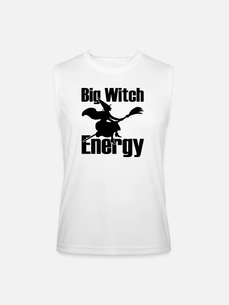 Big Witch Energy - Men’s Performance Sleeveless Shirt - white