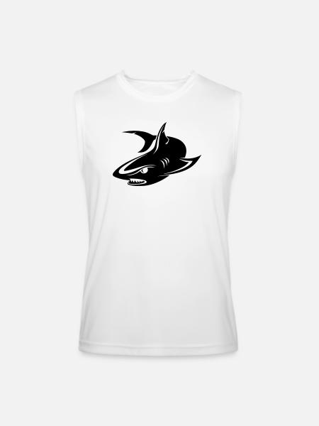 Shark - Men’s Performance Sleeveless Shirt - white