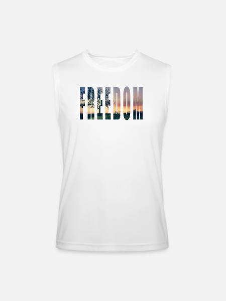 FREEDOM2 - Men’s Performance Sleeveless Shirt - white