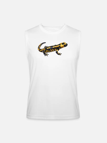 Fire salamander - Men’s Performance Sleeveless Shirt - white