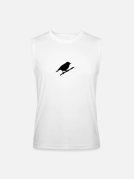 Bird - Men’s Performance Sleeveless Shirt - white