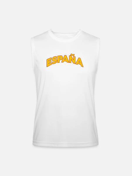 España 5 - Men’s Performance Sleeveless Shirt - white