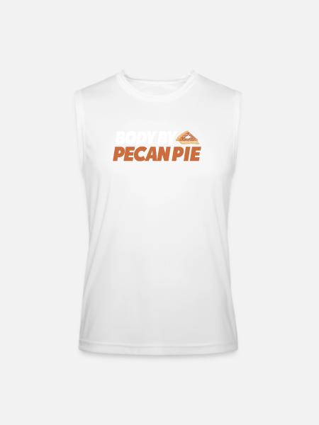 Pie Day Baking Pecan Pie - Men’s Performance Sleeveless Shirt - white