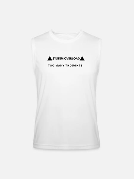System Overload Aesthetic Streetwear - Men’s Performance Sleeveless Shirt - white