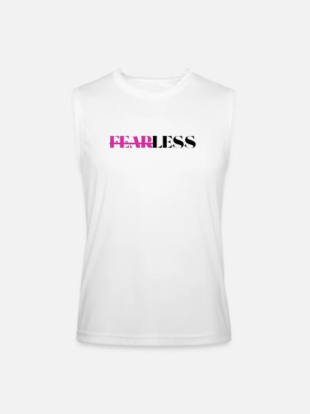 Fearless - Men’s Performance Sleeveless Shirt - white