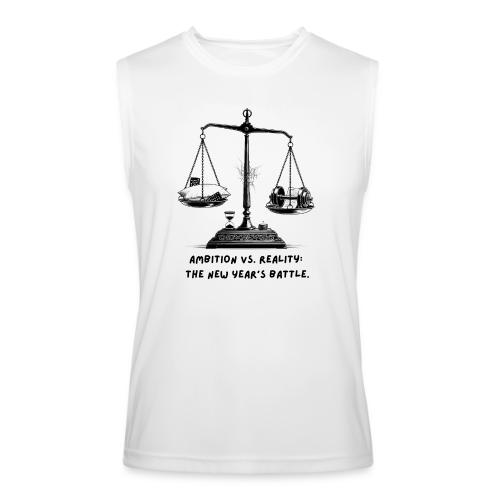 Ambition vs. Reality T-Shirt, Mug, & Leggings - Men’s Performance Sleeveless Shirt
