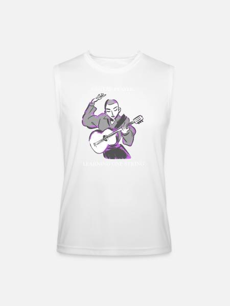 Learning_One_String - Men’s Performance Sleeveless Shirt - white