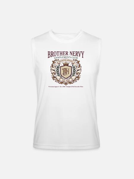 Brother Nervy Gentlemen's Club - Men’s Performance Sleeveless Shirt - white