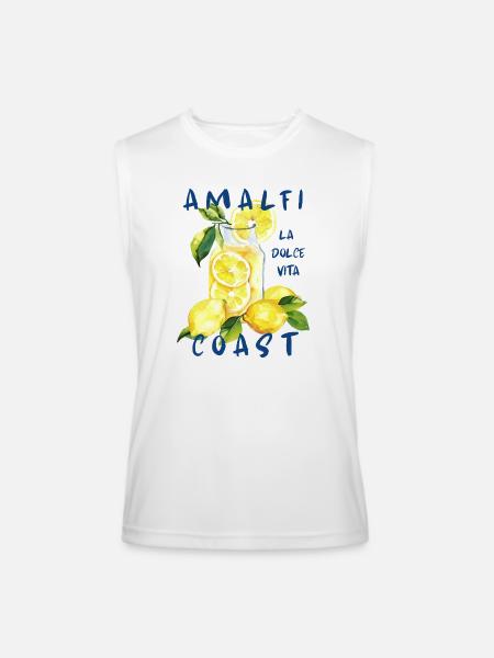 Amalfi Coast Italy - la Dolce Vita - Men’s Performance Sleeveless Shirt - white
