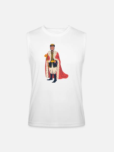 king - Men’s Performance Sleeveless Shirt - white