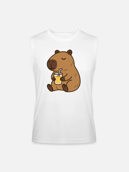 Bear Sips Sunshine - Men’s Performance Sleeveless Shirt - white
