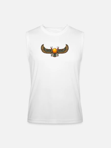 Solar Winged Emblem - Men’s Performance Sleeveless Shirt - white