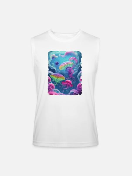 fantastical dream - Men’s Performance Sleeveless Shirt - white