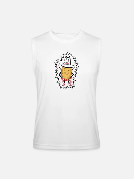 Slim Chipley - Men’s Performance Sleeveless Shirt - white
