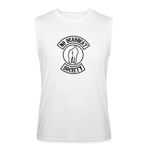 NDBS Back Rocker T-shirt - White - Men’s Performance Sleeveless Shirt