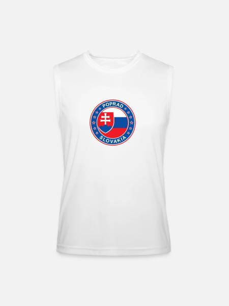 Bordeaux France - Men’s Performance Sleeveless Shirt - white