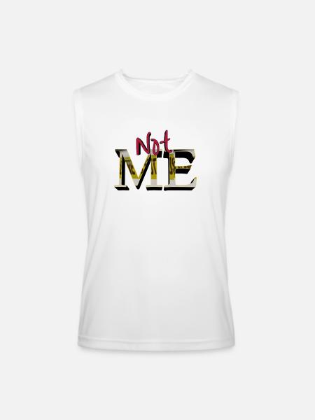 Not Me new - Men’s Performance Sleeveless Shirt - white