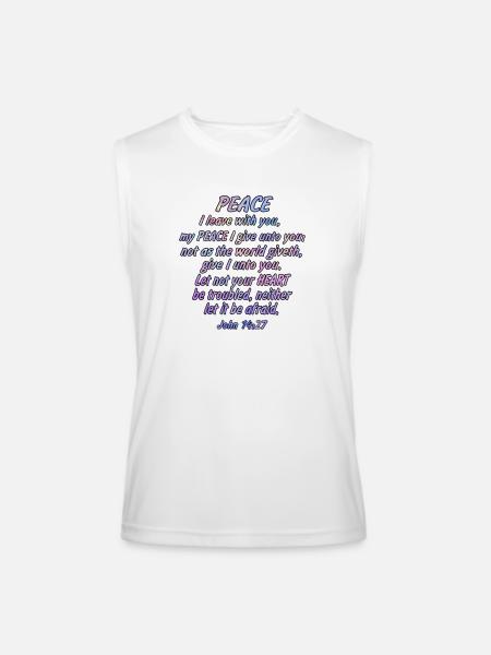John - Men’s Performance Sleeveless Shirt - white