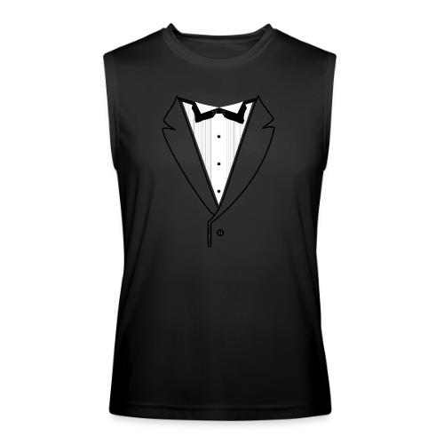 Tuxedo Plain w. Black Lines - Men’s Performance Sleeveless Shirt