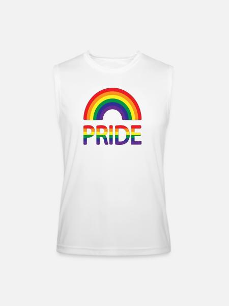 Unique design t-shirts - Men’s Performance Sleeveless Shirt - white