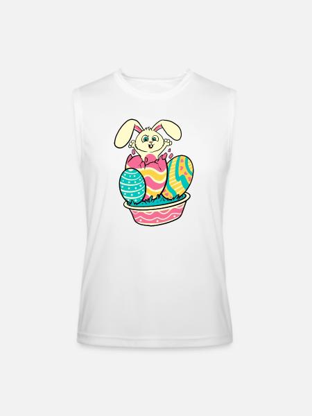 Surprise Bunny - Men’s Performance Sleeveless Shirt - white