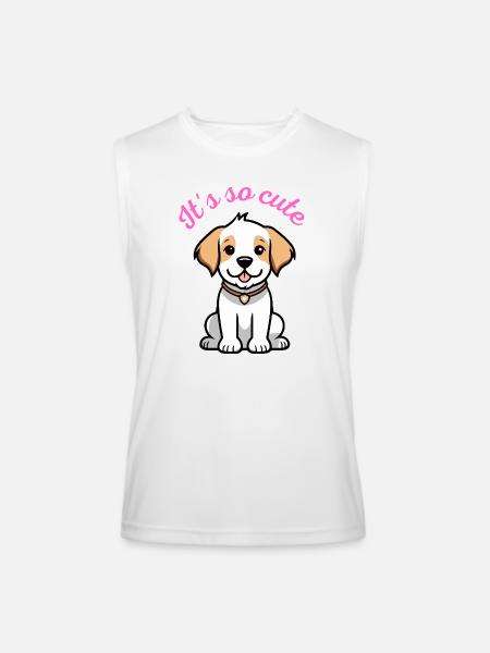 It's so cute - Men’s Performance Sleeveless Shirt - white