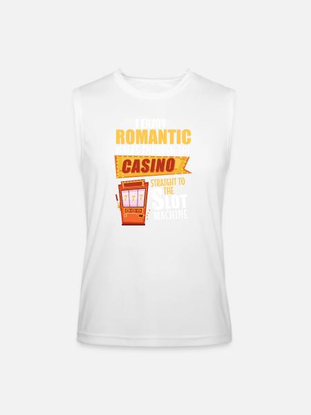 Casino Machine Roulette - Men’s Performance Sleeveless Shirt - white - Front