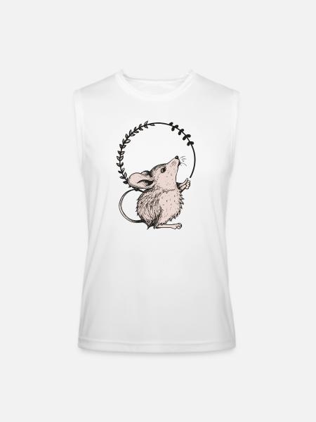 Mouse - Men’s Performance Sleeveless Shirt - white
