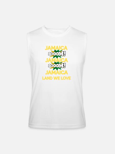 Jamaica Boom v3 - Men’s Performance Sleeveless Shirt - white