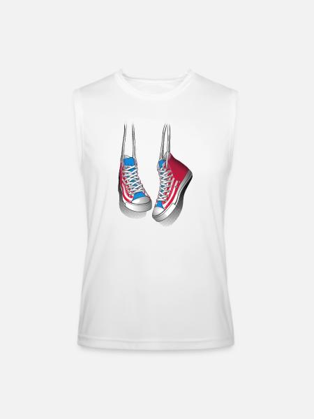 Hanging sneakers - Men’s Performance Sleeveless Shirt - white