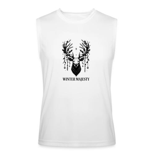 Majestic Reindeer T-Shirt, Poster, & Mug - Men’s Performance Sleeveless Shirt