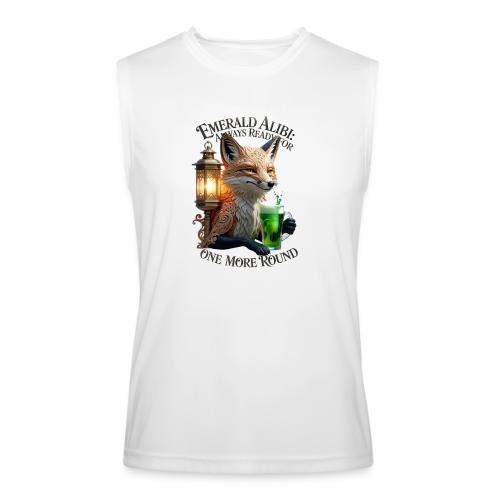 Emerald Alibi Fox Graphic Tee - Men’s Performance Sleeveless Shirt