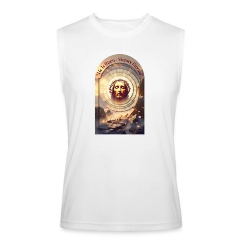 Easter He Is Risen Sacred Face T Shirt, wife Gift - Men’s Performance Sleeveless Shirt