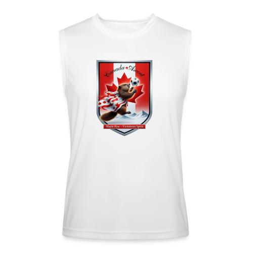 Canada Beaver Ascent T-Shirt, Canadian Pride Gift - Men’s Performance Sleeveless Shirt