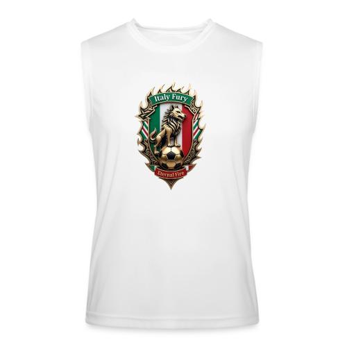 Italy Wolf Fury T-Shirt, Italian Flag Pride Gift - Men’s Performance Sleeveless Shirt