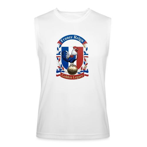 France Rooster Reign T-Shirt, Tricolore Pride Gift - Men’s Performance Sleeveless Shirt