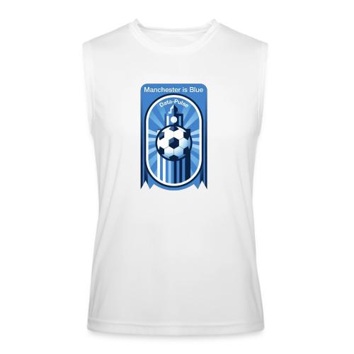 Manchester is Blue Soccer City T Shirt, Apparel - Men’s Performance Sleeveless Shirt