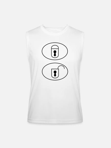 Car Remote Control Buttons - Men’s Performance Sleeveless Shirt - white