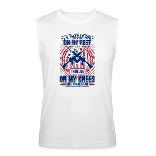 Die on My Feet for Light Background - Men’s Performance Sleeveless Shirt