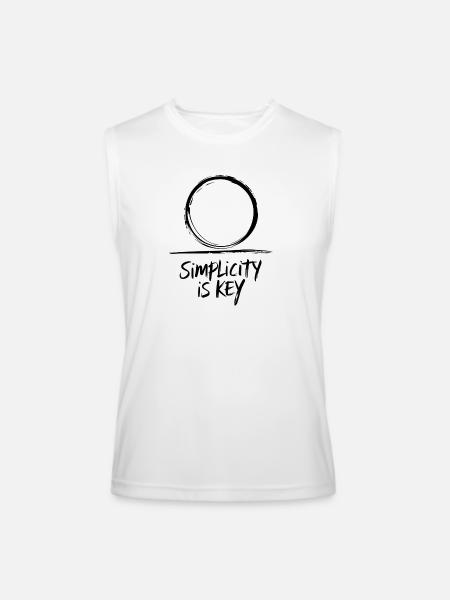 Simplicity - Men’s Performance Sleeveless Shirt - white
