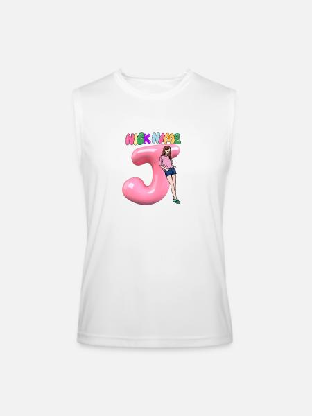 Nick Name J - Men’s Performance Sleeveless Shirt - white