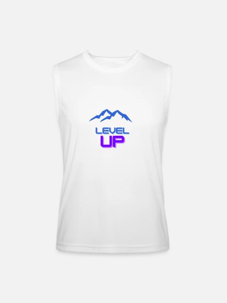 Level up - Men’s Performance Sleeveless Shirt - white