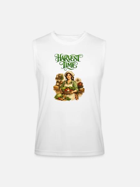 Harvest Time Farmgirl - Men’s Performance Sleeveless Shirt - white
