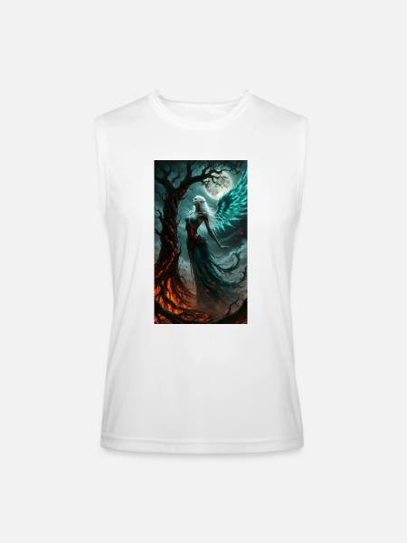 Moonlight Winged Elf - Men’s Performance Sleeveless Shirt - white
