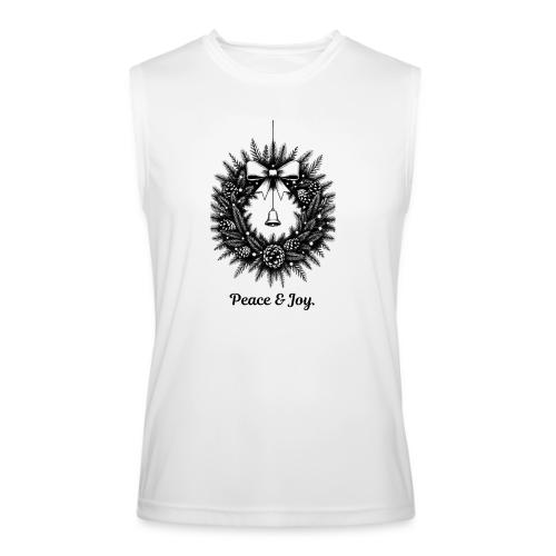 Peace & Joy T-Shirt | Minimalist Elegant Christmas - Men’s Performance Sleeveless Shirt