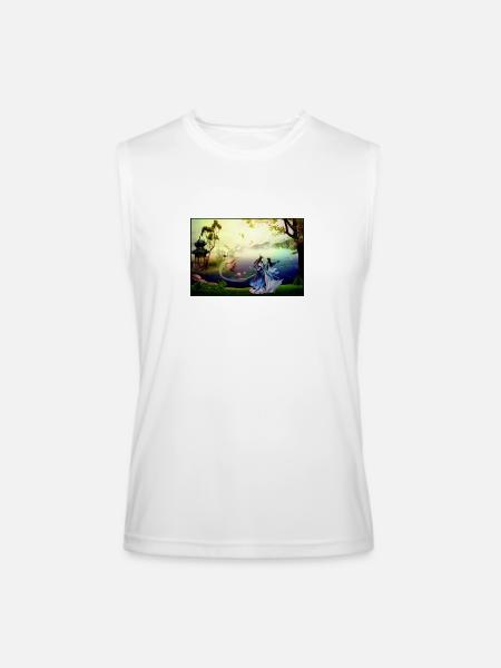 Meeting passionate - Men’s Performance Sleeveless Shirt - white